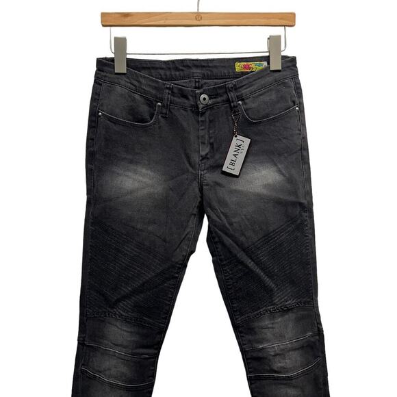 Blank NYC Denim Skinny Leg Ankle‎ Zip Jeans Black - Picture 3 of 12